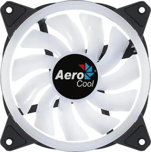 Кулер корпус 120x120x25 AeroCool Duo 12 черный ARGB 1000rpm 6-pin